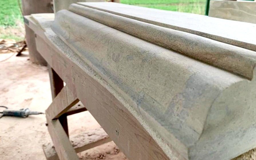 Curved coping stones