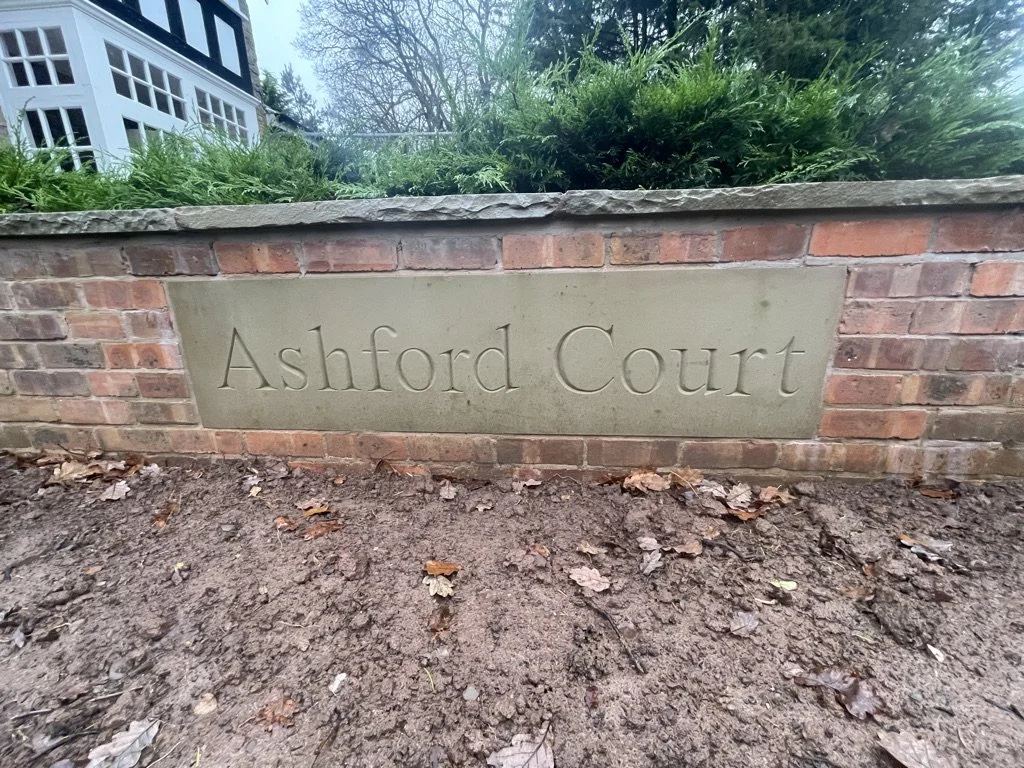 Hand-cut lettering in stone
