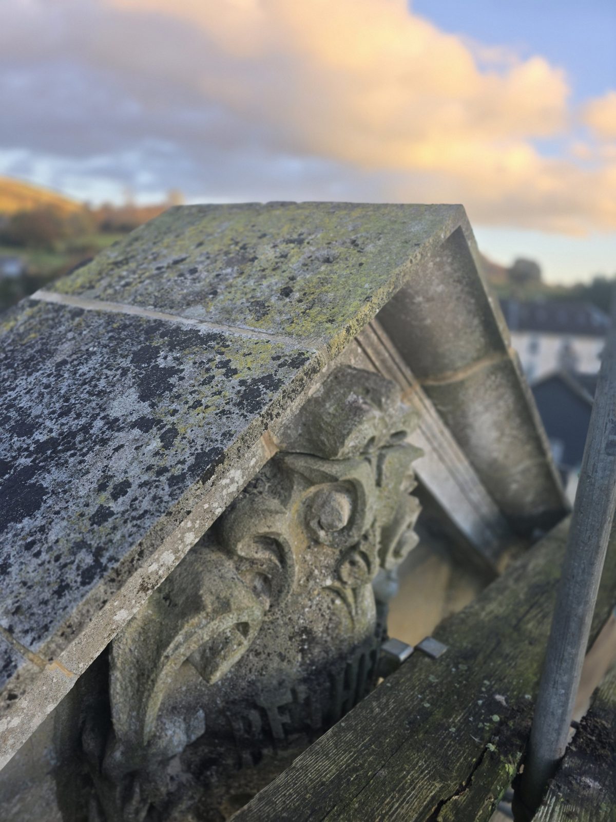 Carved stone detail