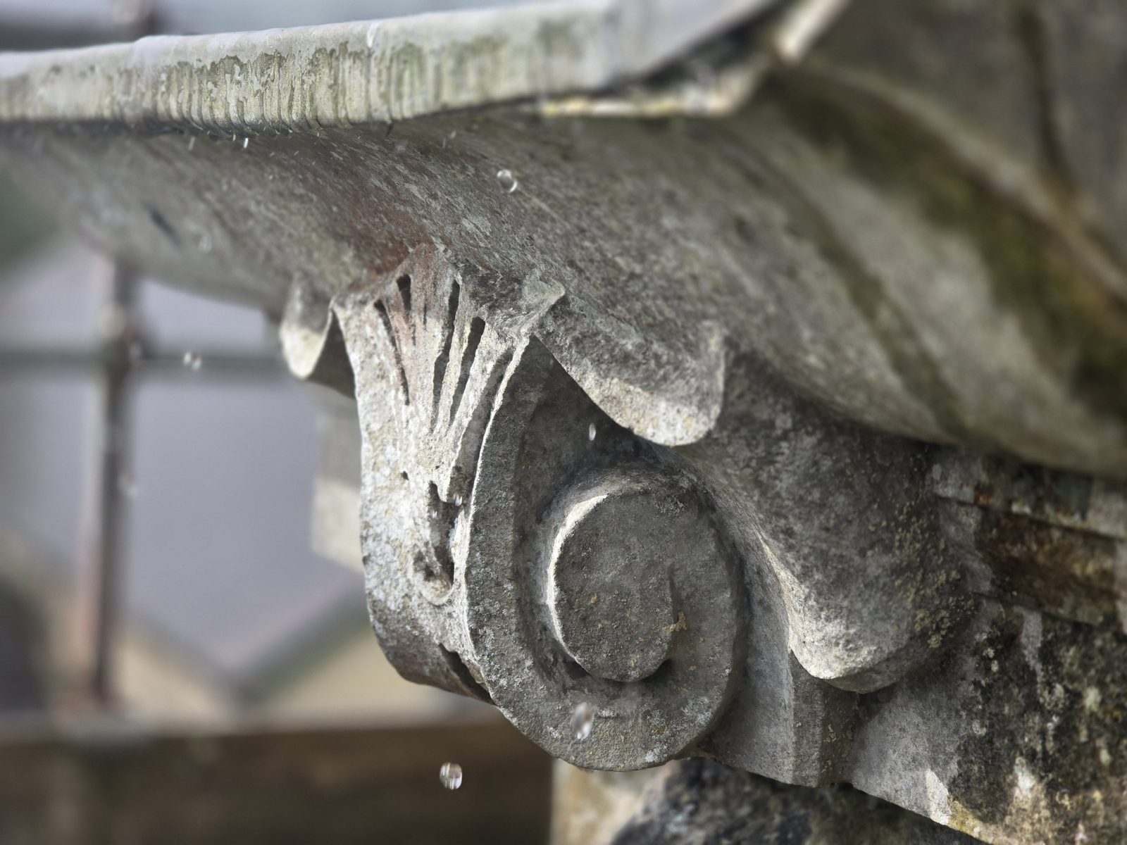 Carved corbel